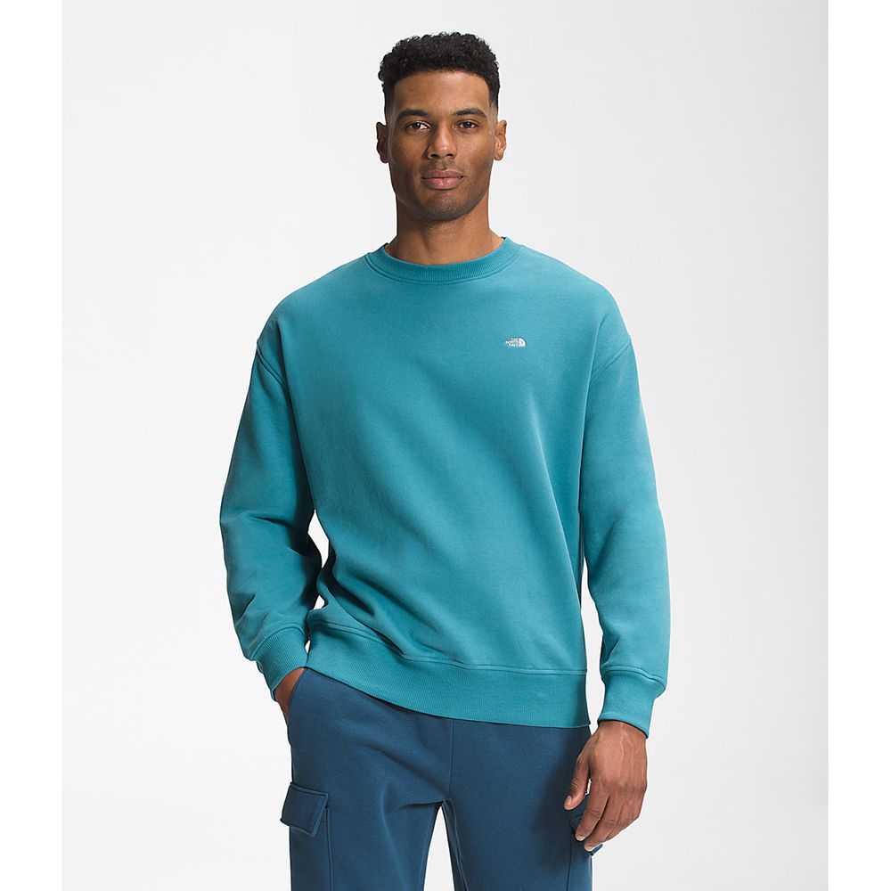 The North Face Sweatshirts Mens Australia - The North Face City Standard Crew Blue (RXT-374180)